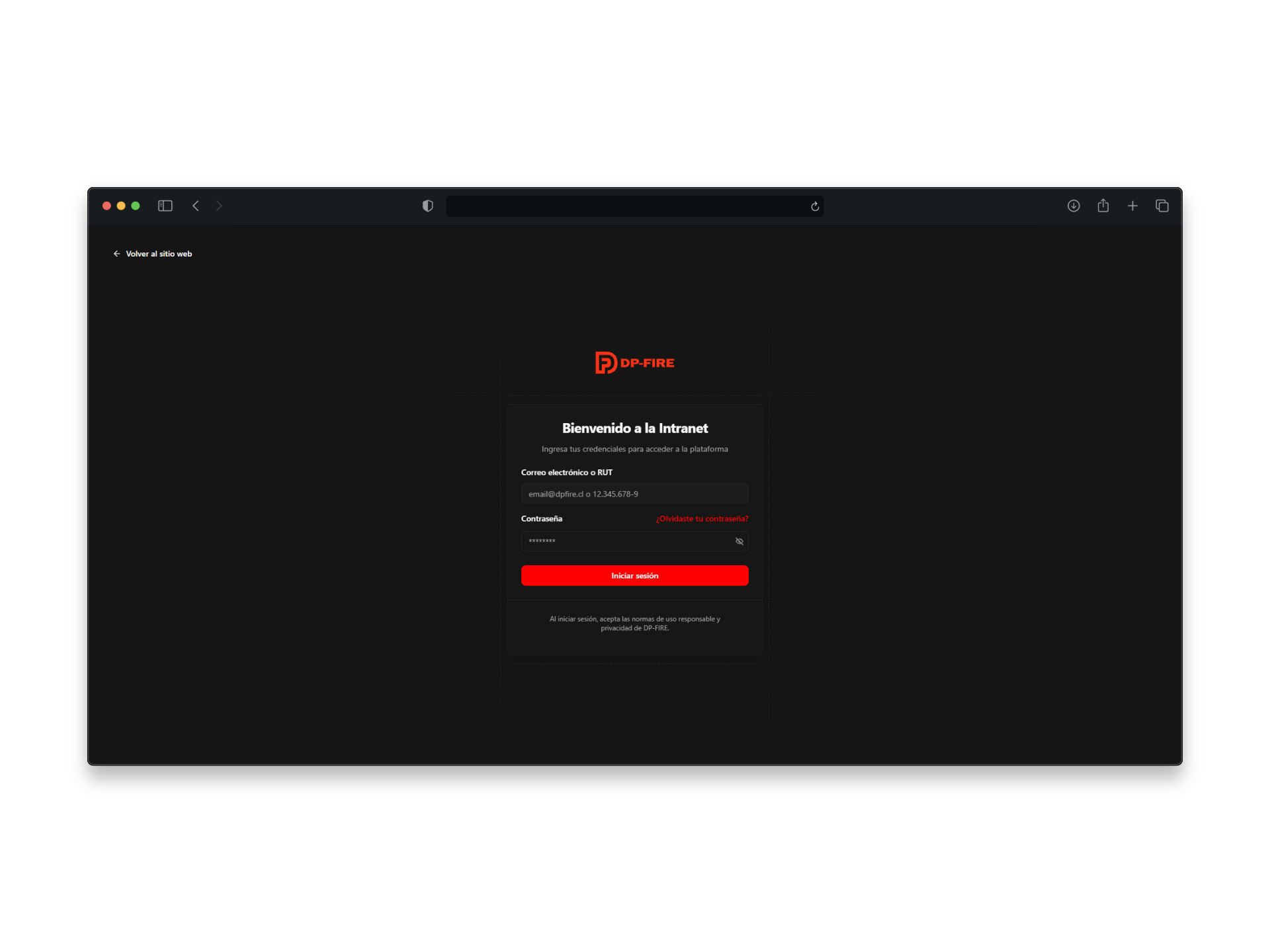 Intranet & Logística: DP-FIRE
